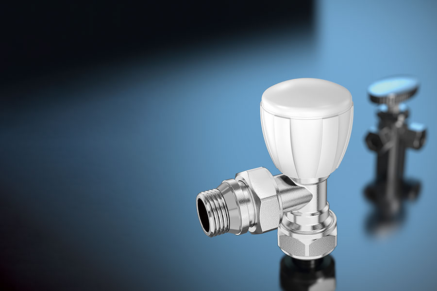 Brass radiator valve